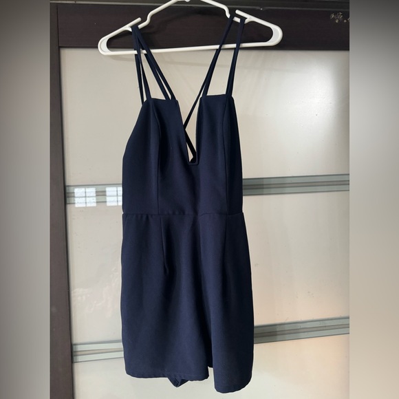 Solemio Navy Romper - Picture 1 of 2